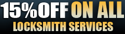 15% off on all locksmith services